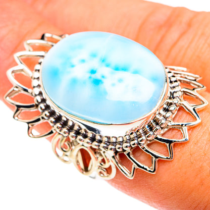 Larimar Rings handcrafted by Ana Silver Co - RING74956