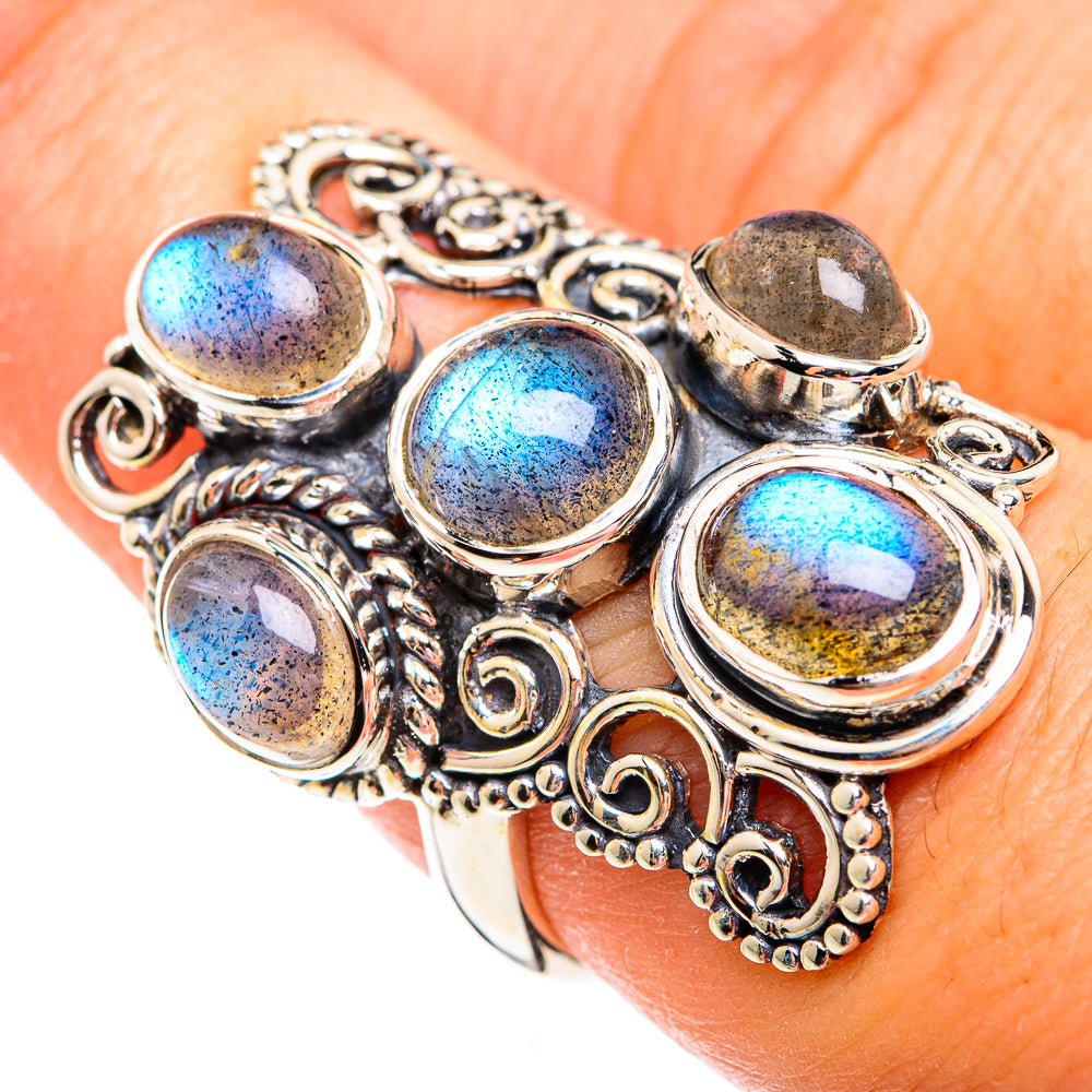 Labradorite Rings handcrafted by Ana Silver Co - RING74960