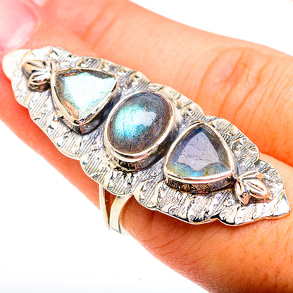 Labradorite Rings handcrafted by Ana Silver Co - RING74986