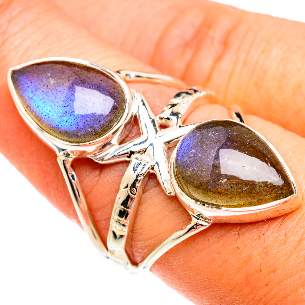 Labradorite Rings handcrafted by Ana Silver Co - RING74991