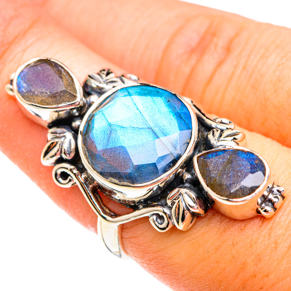 Labradorite Rings handcrafted by Ana Silver Co - RING74993