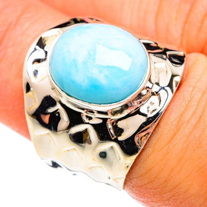 Larimar Rings handcrafted by Ana Silver Co - RING75004