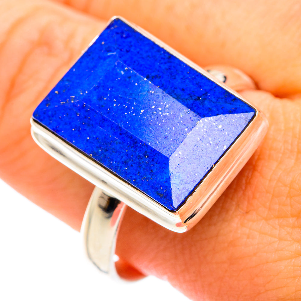 Lapis Lazuli Rings handcrafted by Ana Silver Co - RING75014