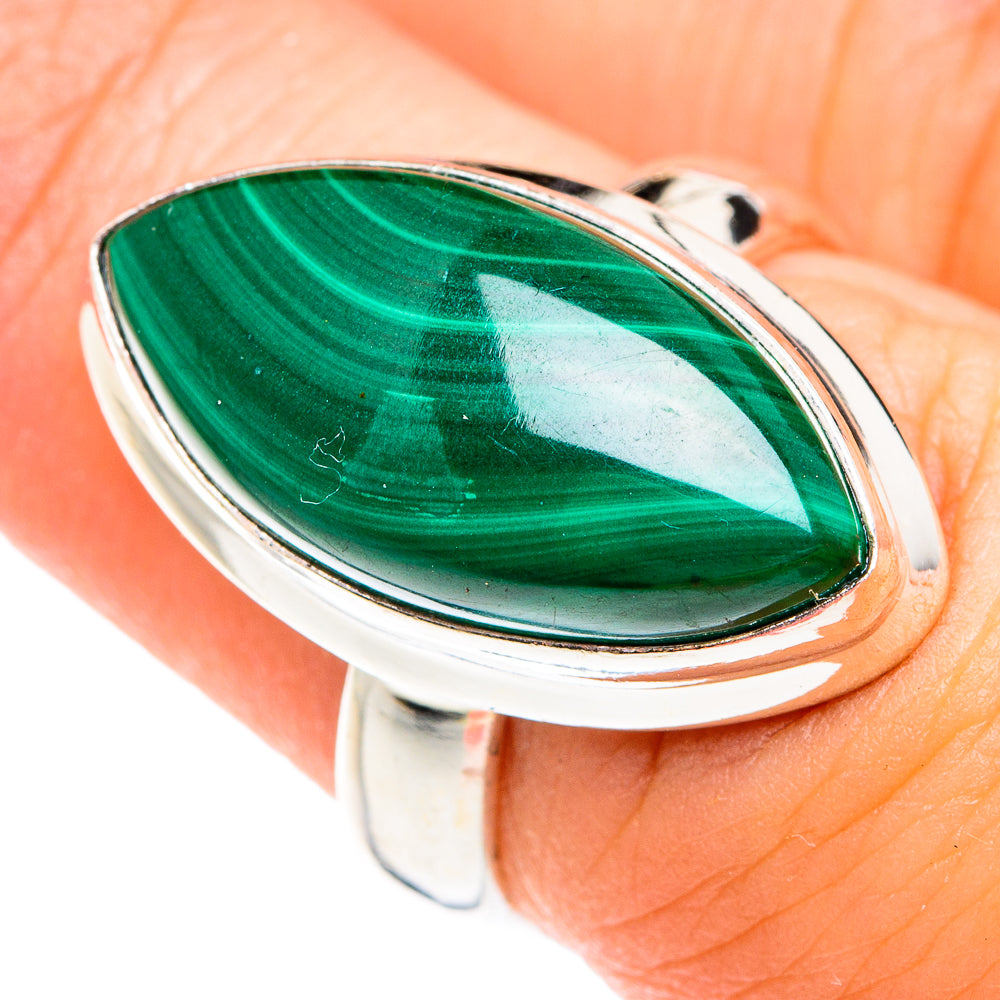 Malachite Rings handcrafted by Ana Silver Co - RING75022