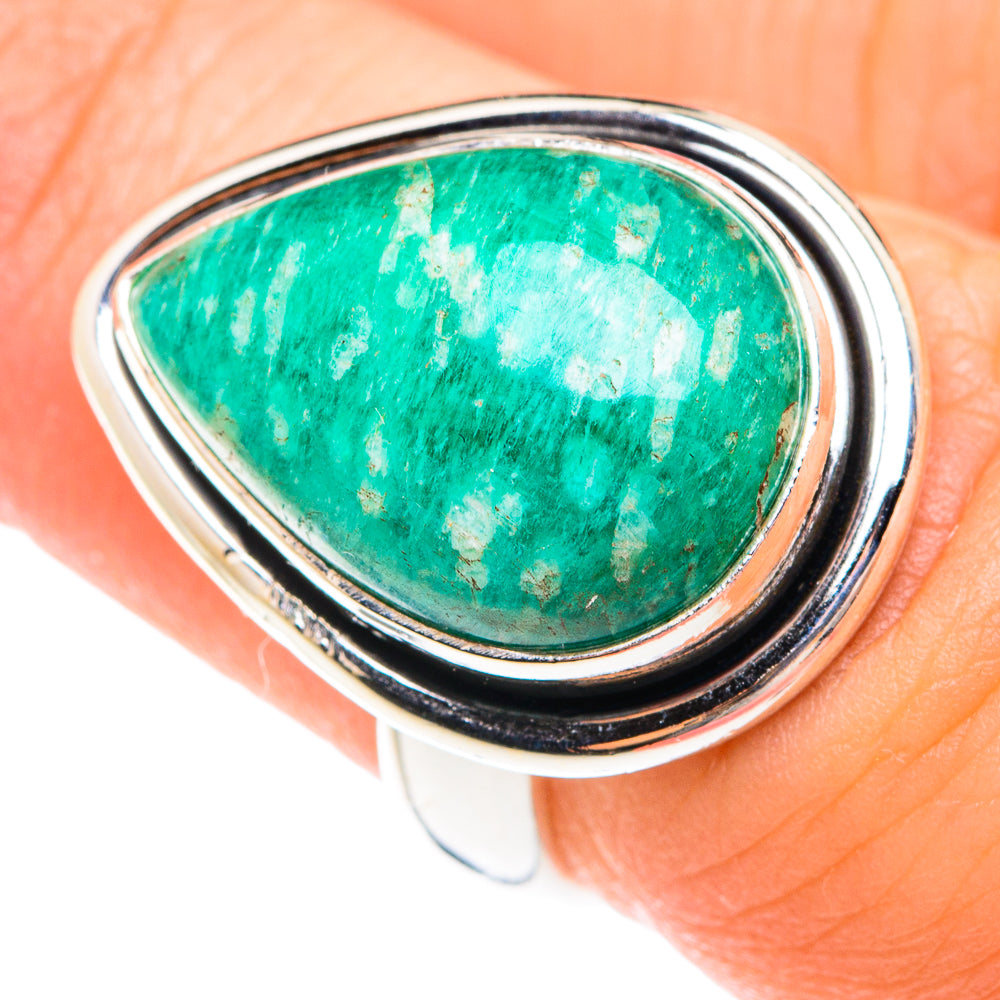 Amazonite Rings handcrafted by Ana Silver Co - RING75023