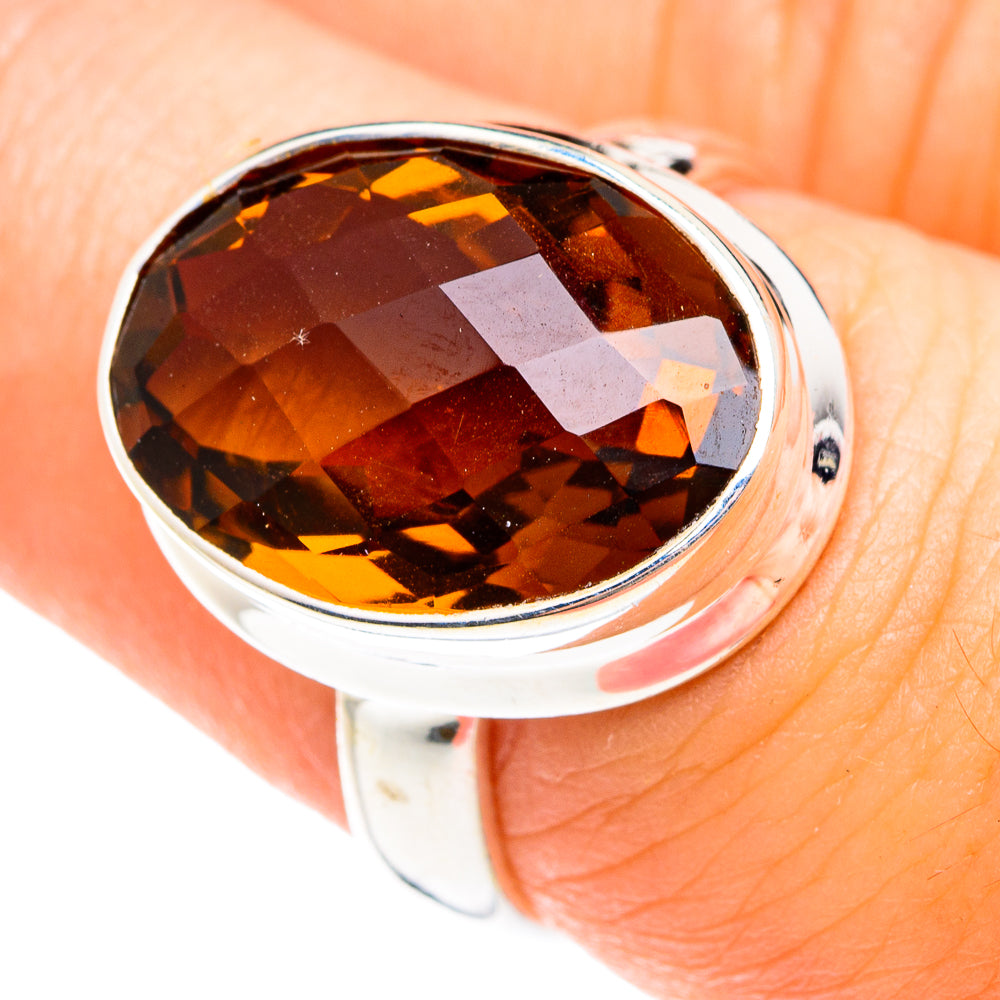 Mandarin Citrine Rings handcrafted by Ana Silver Co - RING75025
