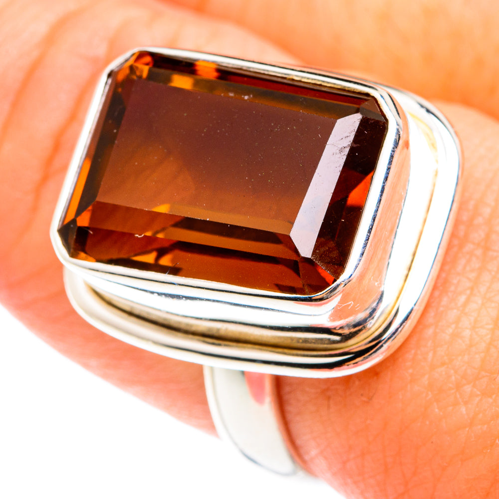 Mandarin Citrine Rings handcrafted by Ana Silver Co - RING75026