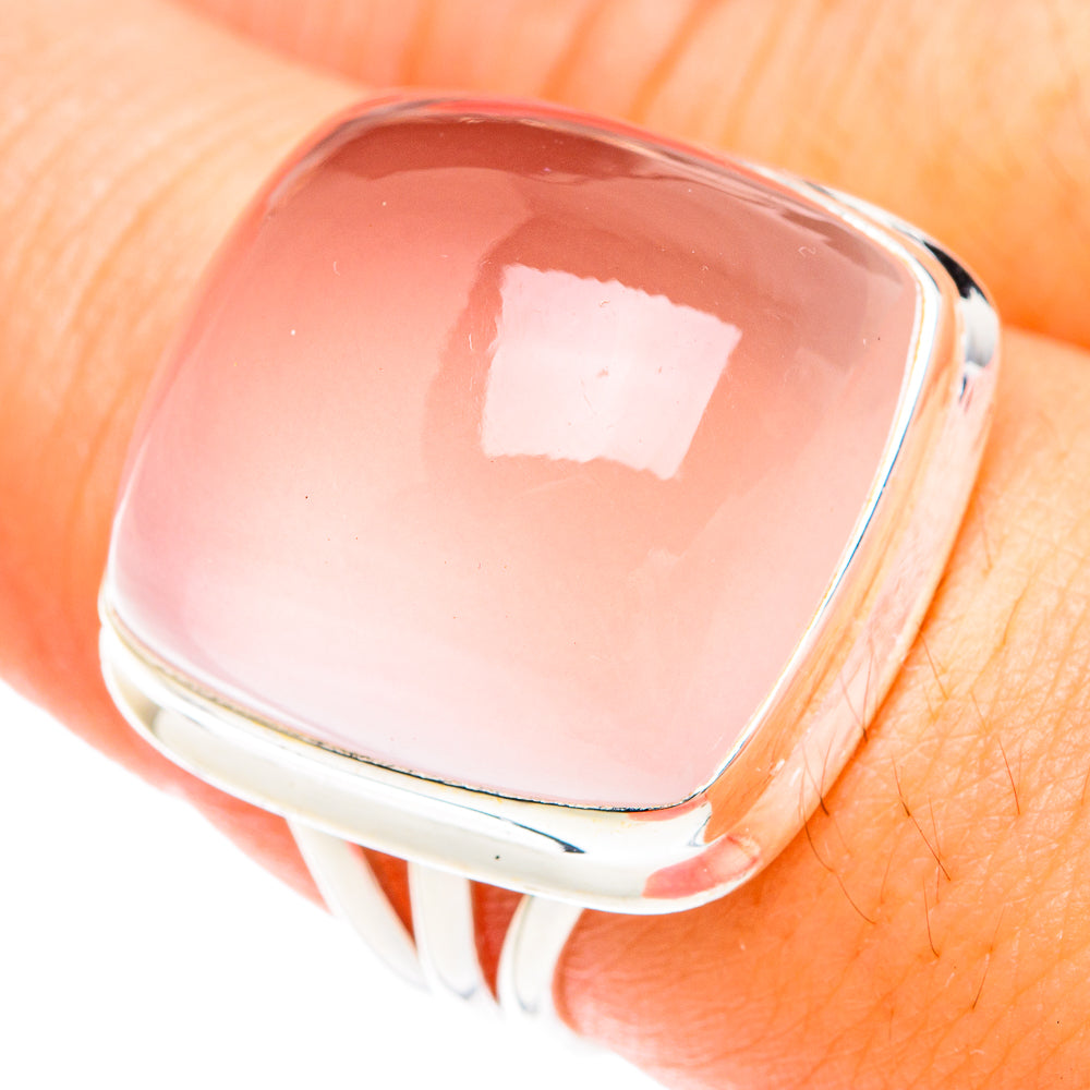 Rose Quartz Rings handcrafted by Ana Silver Co - RING75029