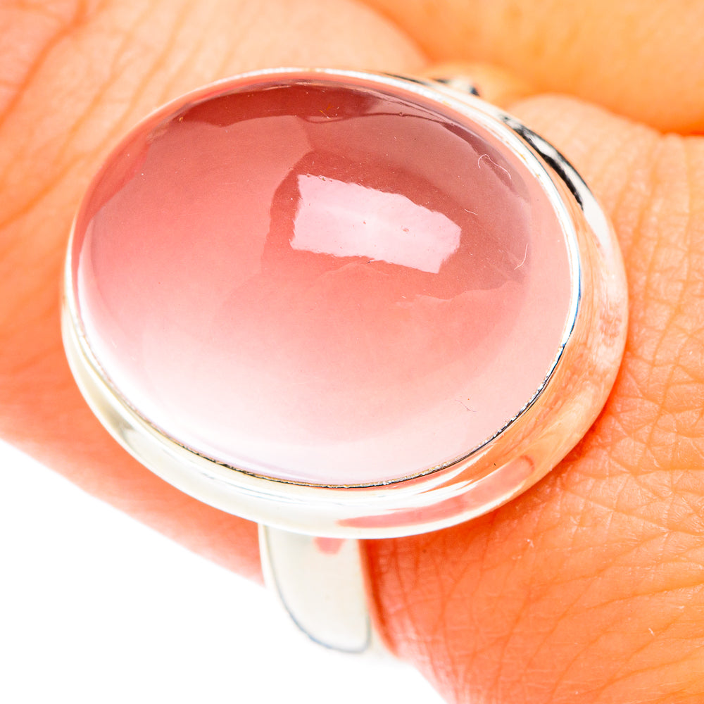Rose Quartz Rings handcrafted by Ana Silver Co - RING75030