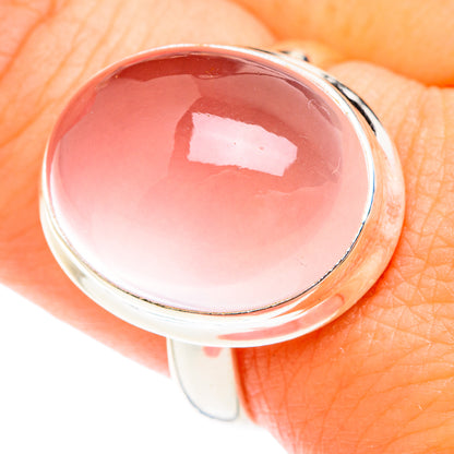 Rose Quartz Rings handcrafted by Ana Silver Co - RING75030