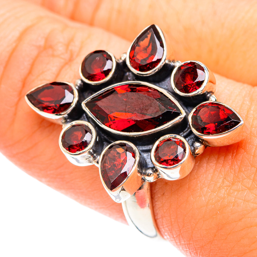 Garnet Rings handcrafted by Ana Silver Co - RING75031