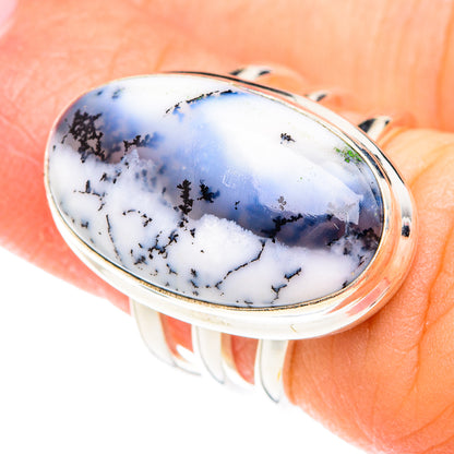 Dendritic Opal Rings handcrafted by Ana Silver Co - RING75040