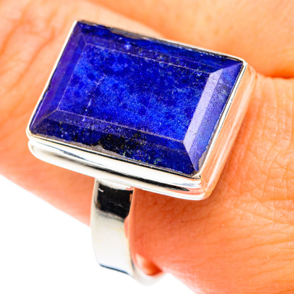 Lapis Lazuli Rings handcrafted by Ana Silver Co - RING75046