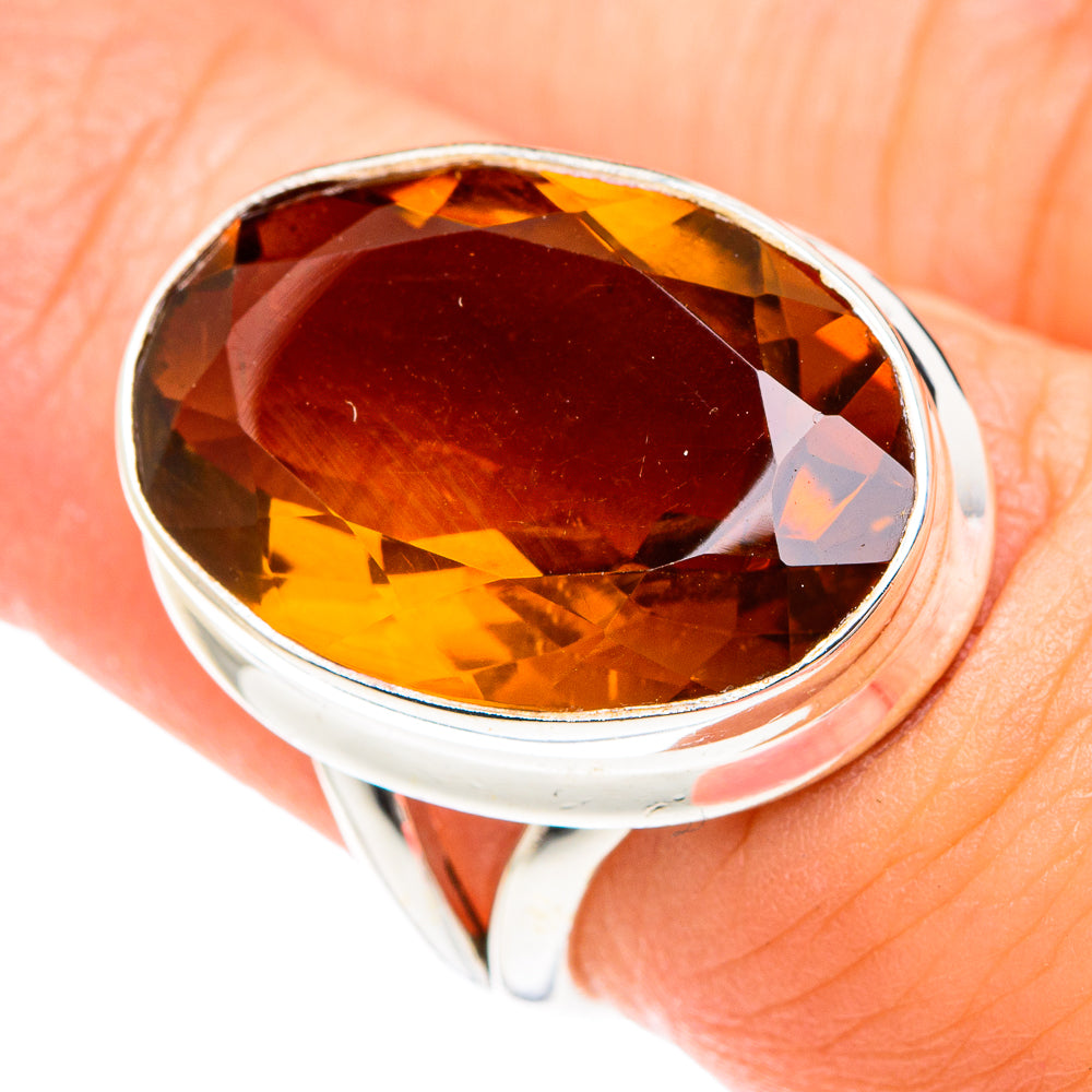 Mandarin Citrine Rings handcrafted by Ana Silver Co - RING75056
