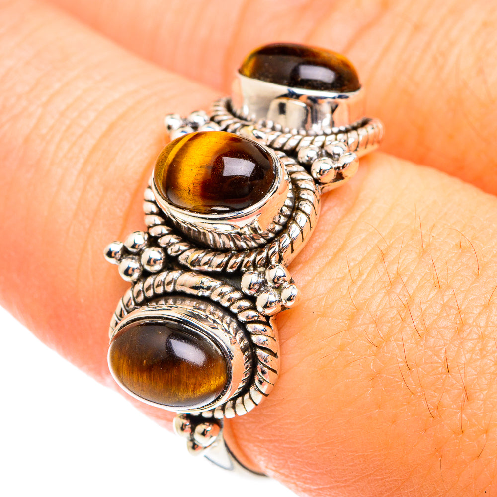 Tiger Eye Rings handcrafted by Ana Silver Co - RING75057
