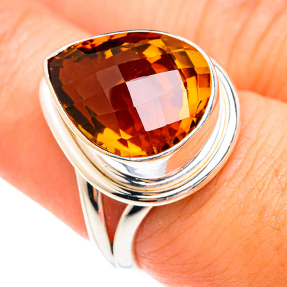 Mandarin Citrine Rings handcrafted by Ana Silver Co - RING75058