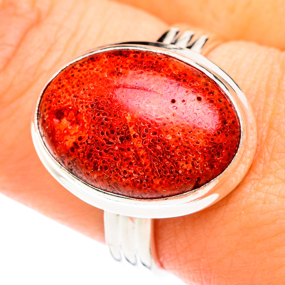 Sponge Coral Rings handcrafted by Ana Silver Co - RING75059