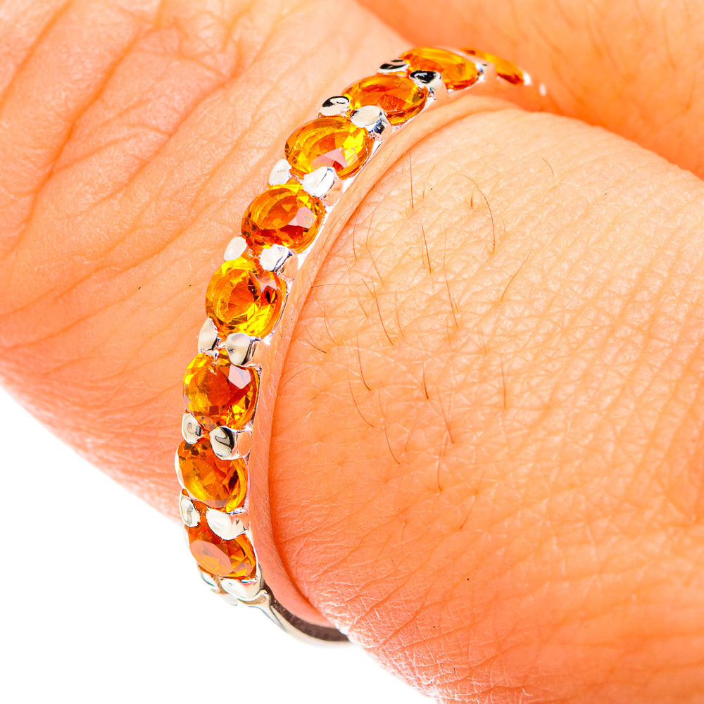 Mandarin Citrine Rings handcrafted by Ana Silver Co - RING75060