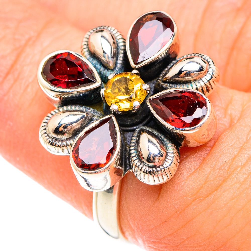 Garnet Rings handcrafted by Ana Silver Co - RING75063