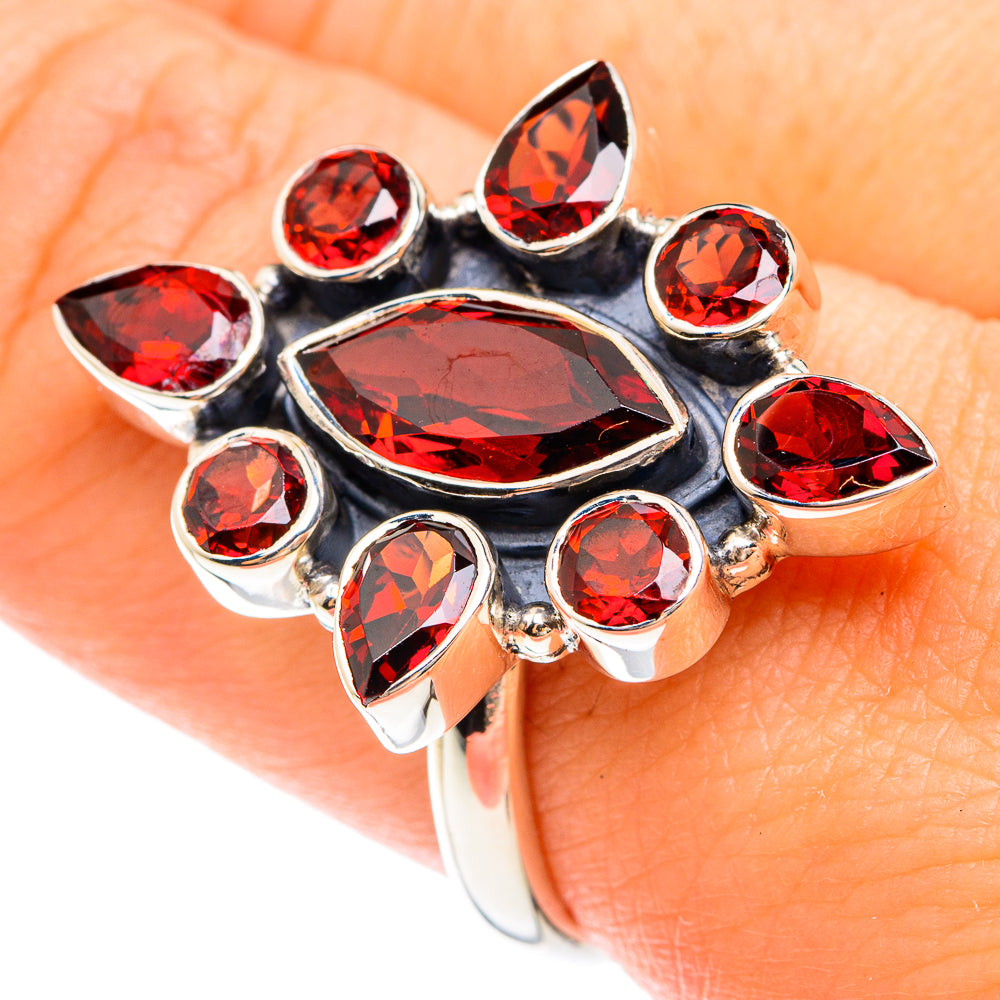 Garnet Rings handcrafted by Ana Silver Co - RING75064