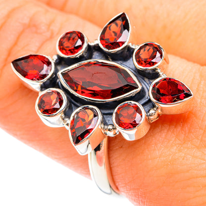 Garnet Rings handcrafted by Ana Silver Co - RING75064