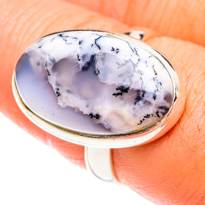 Dendritic Opal Rings handcrafted by Ana Silver Co - RING75072