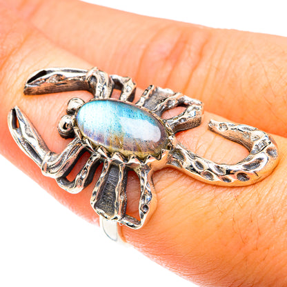 Labradorite Rings handcrafted by Ana Silver Co - RING75083