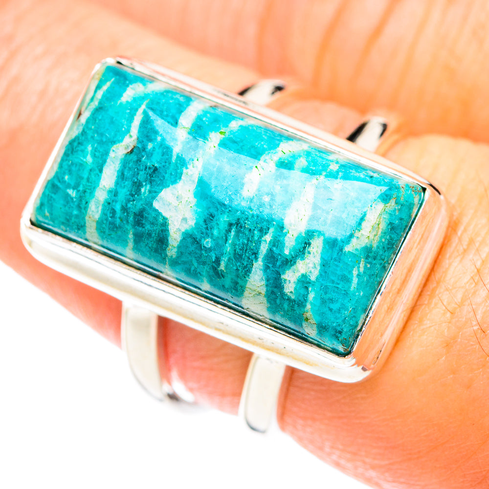 Amazonite Rings handcrafted by Ana Silver Co - RING75085