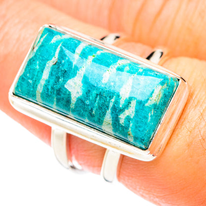 Amazonite Rings handcrafted by Ana Silver Co - RING75085