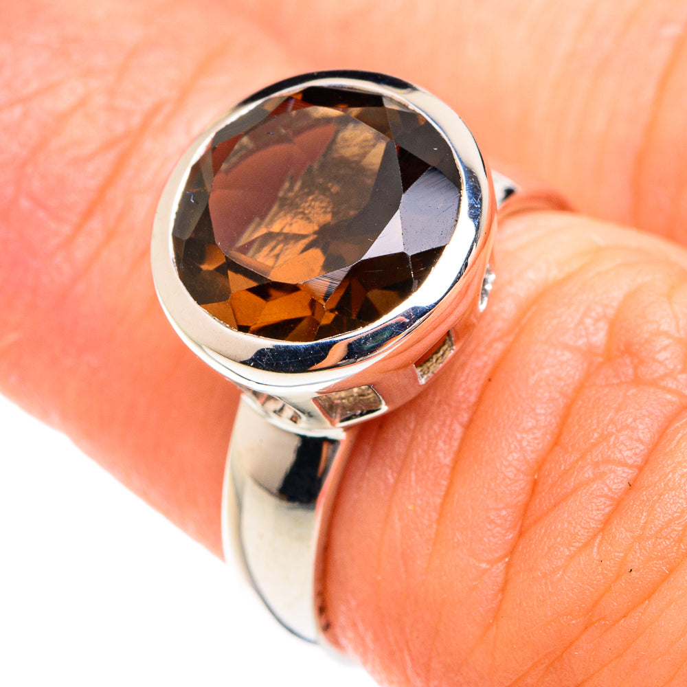 Smoky Quartz Rings handcrafted by Ana Silver Co - RING75090