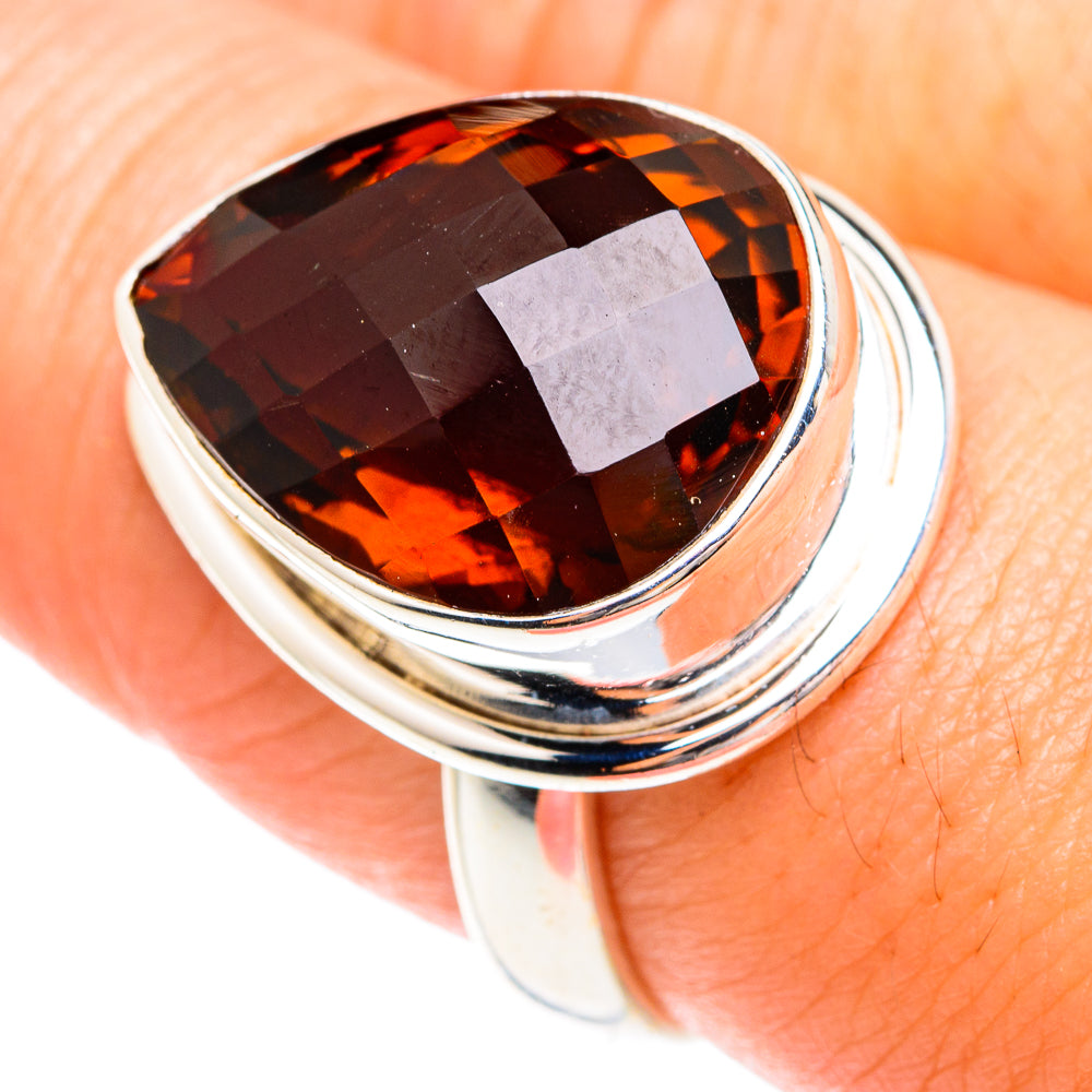 Smoky Quartz Rings handcrafted by Ana Silver Co - RING75091