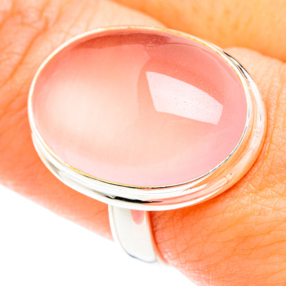 Rose Quartz Rings handcrafted by Ana Silver Co - RING75094