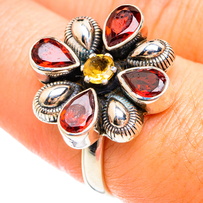 Garnet Rings handcrafted by Ana Silver Co - RING75097