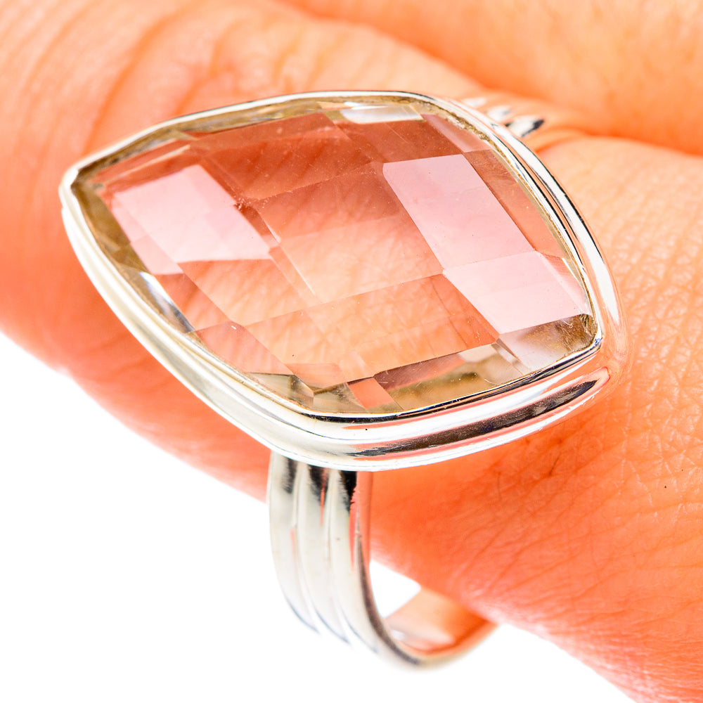 White Quartz Rings handcrafted by Ana Silver Co - RING75105