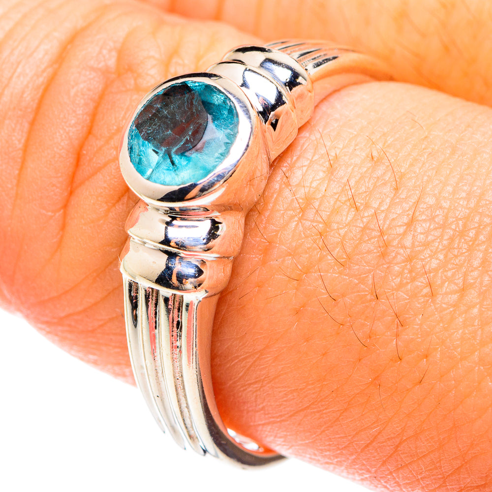 Blue Topaz Rings handcrafted by Ana Silver Co - RING75110