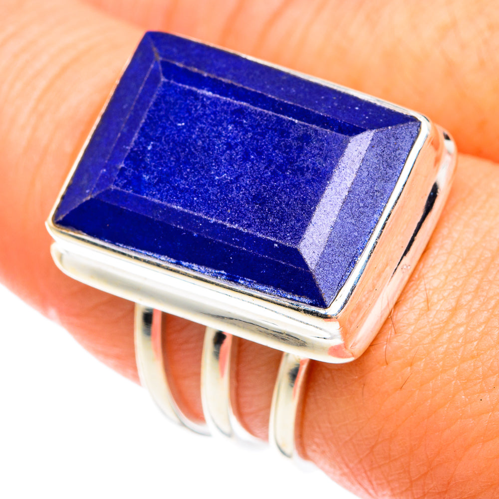 Lapis Lazuli Rings handcrafted by Ana Silver Co - RING75112