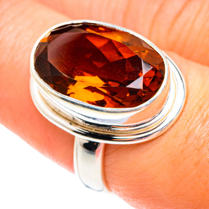 Mandarin Citrine Rings handcrafted by Ana Silver Co - RING75119