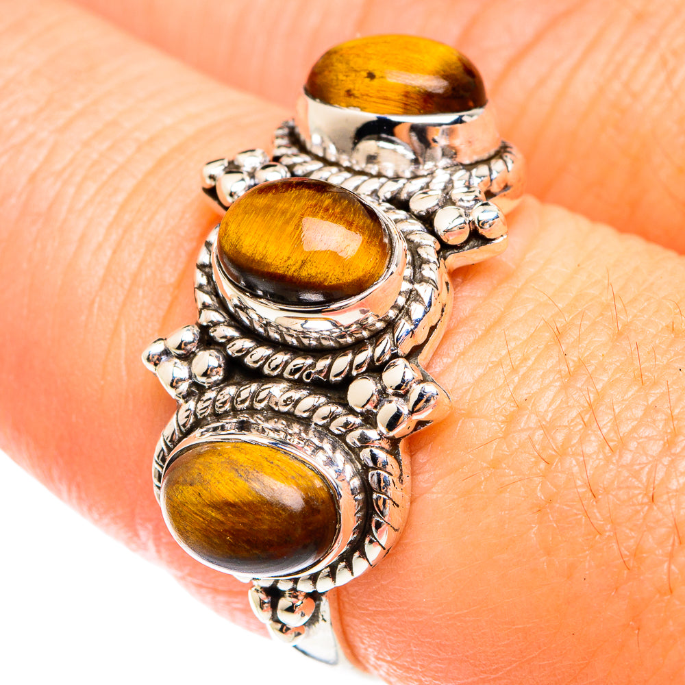 Tiger Eye Rings handcrafted by Ana Silver Co - RING75121