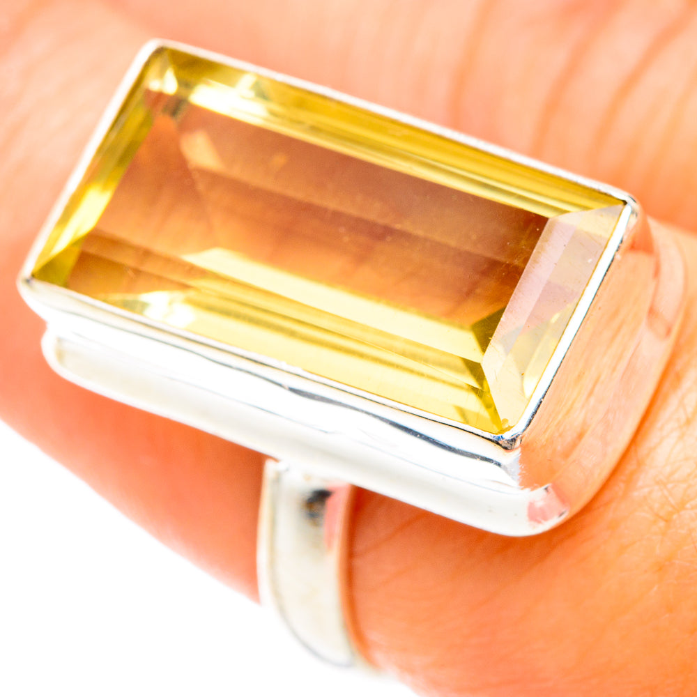 Lemon Quartz Rings handcrafted by Ana Silver Co - RING75135