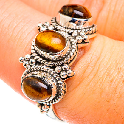 Tiger Eye Rings handcrafted by Ana Silver Co - RING75150