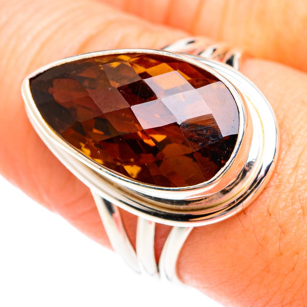 Mandarin Citrine Rings handcrafted by Ana Silver Co - RING75151
