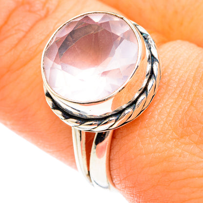 Rose Quartz Rings handcrafted by Ana Silver Co - RING75154