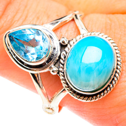 Larimar Rings handcrafted by Ana Silver Co - RING75171