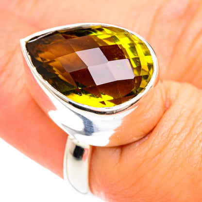 Olive Quartz Rings handcrafted by Ana Silver Co - RING75176