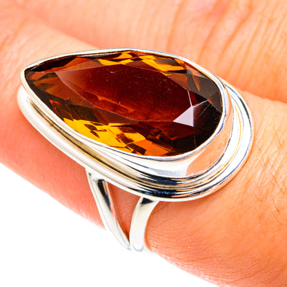 Mandarin Citrine Rings handcrafted by Ana Silver Co - RING75177