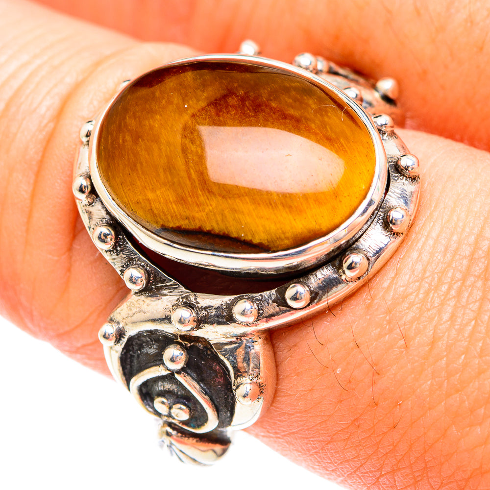 Tiger Eye Rings handcrafted by Ana Silver Co - RING75178