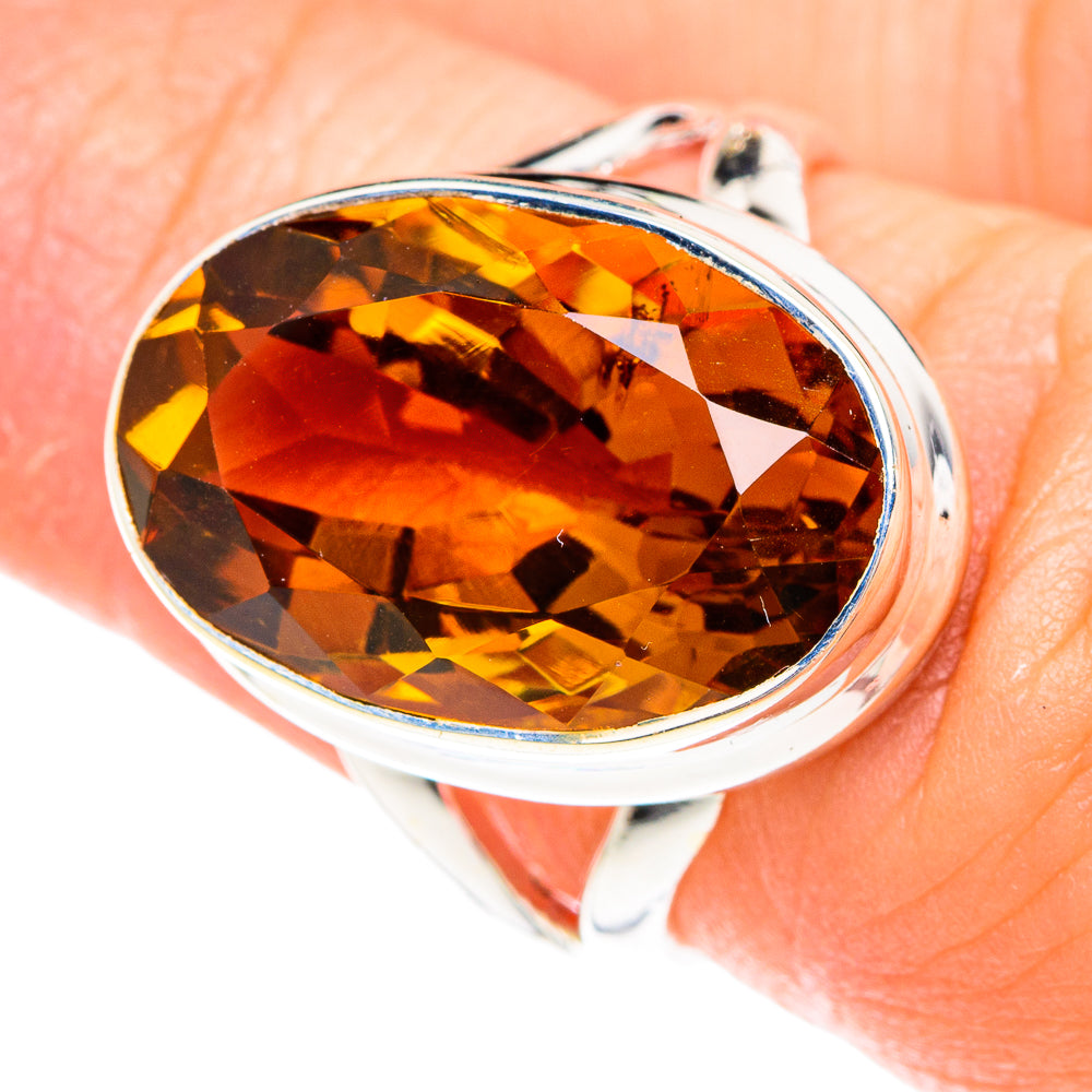 Mandarin Citrine Rings handcrafted by Ana Silver Co - RING75179