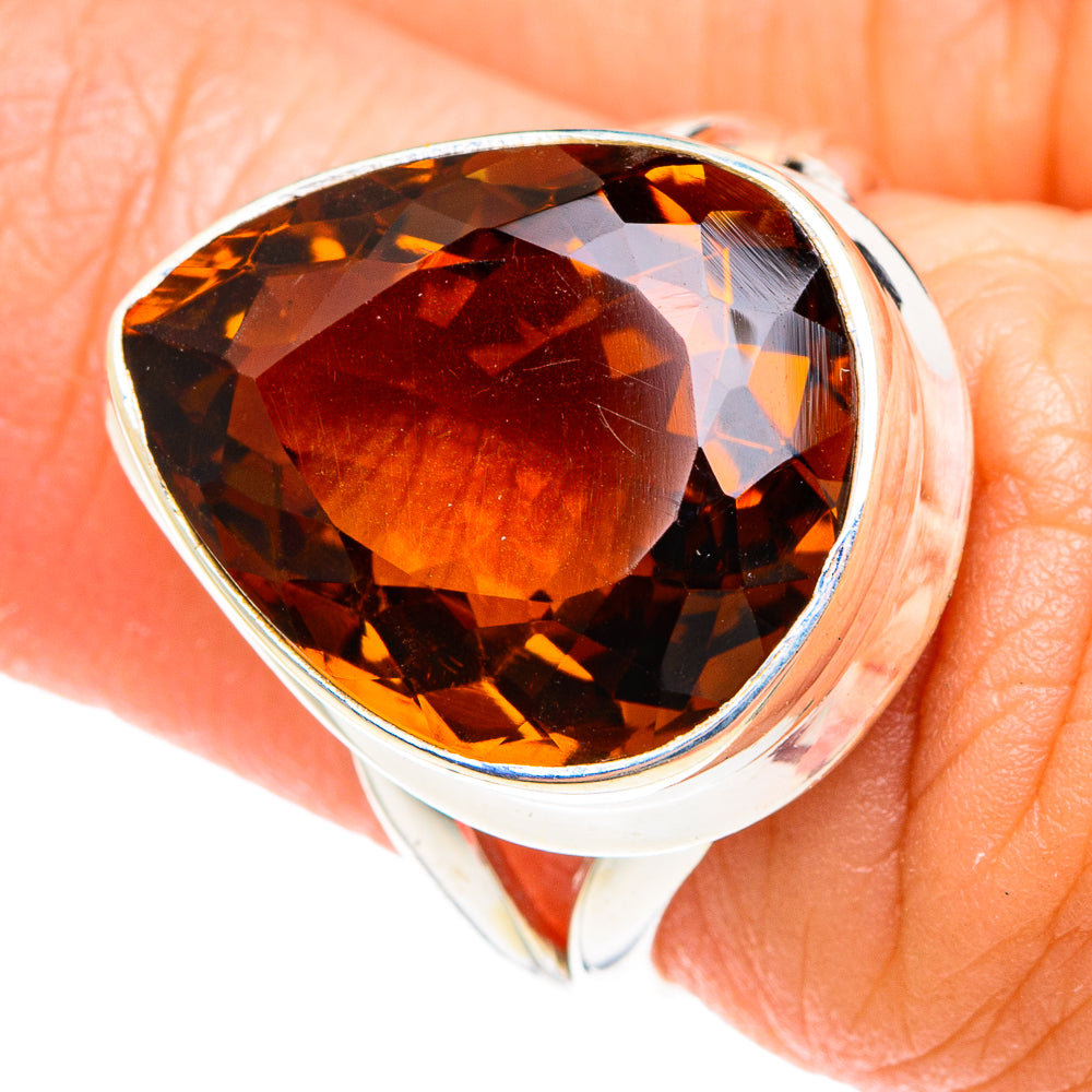 Mandarin Citrine Rings handcrafted by Ana Silver Co - RING75180