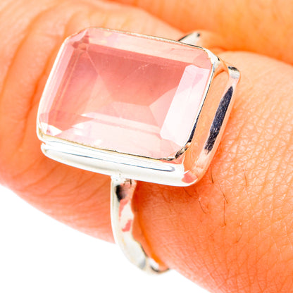 Rose Quartz Rings handcrafted by Ana Silver Co - RING75183