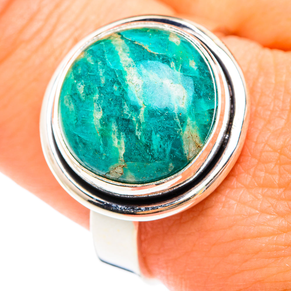 Amazonite Rings handcrafted by Ana Silver Co - RING75202